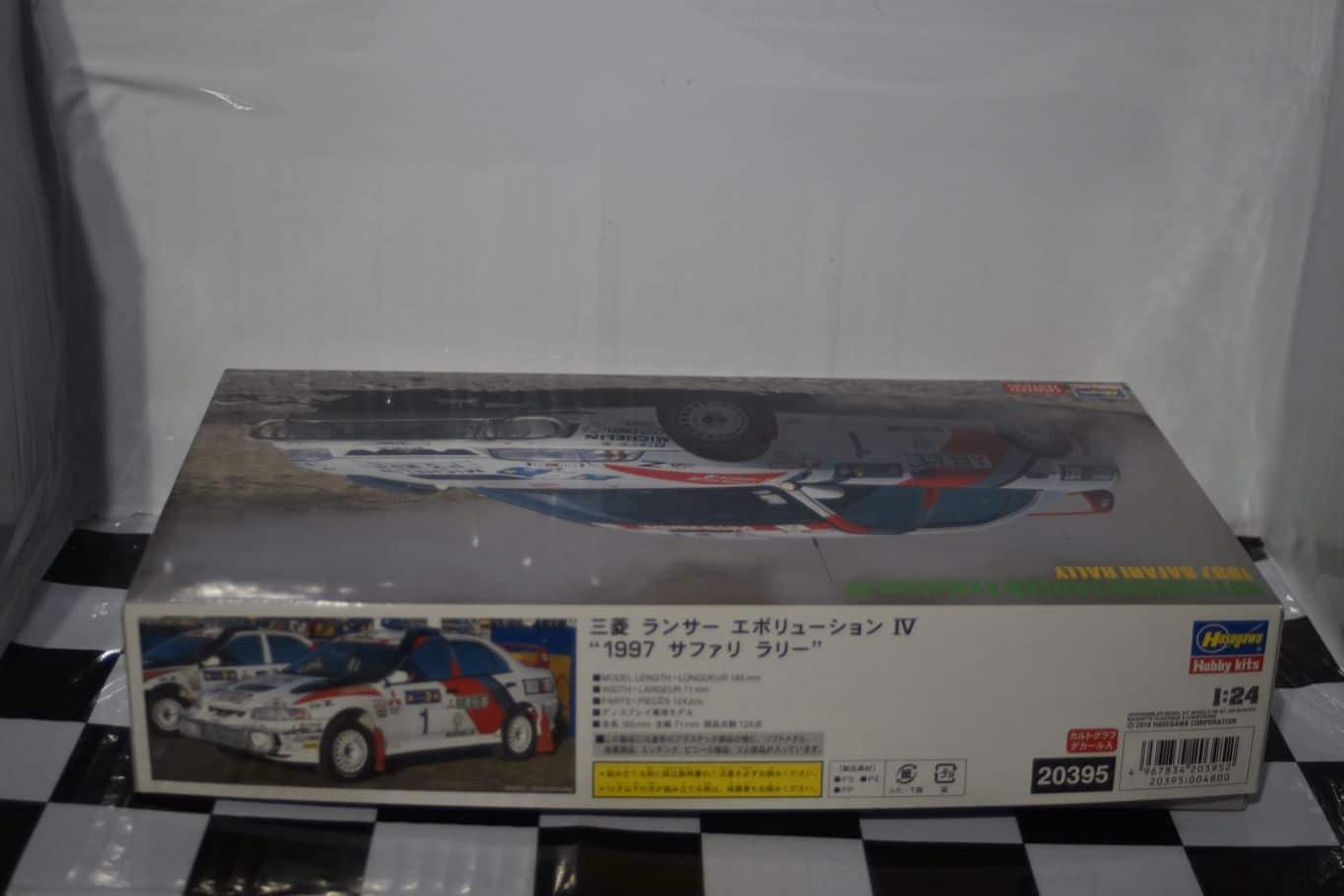 Hasegawa mitsubishi lancer evolution 4 1997 safari rally 1:24 model kit 20395