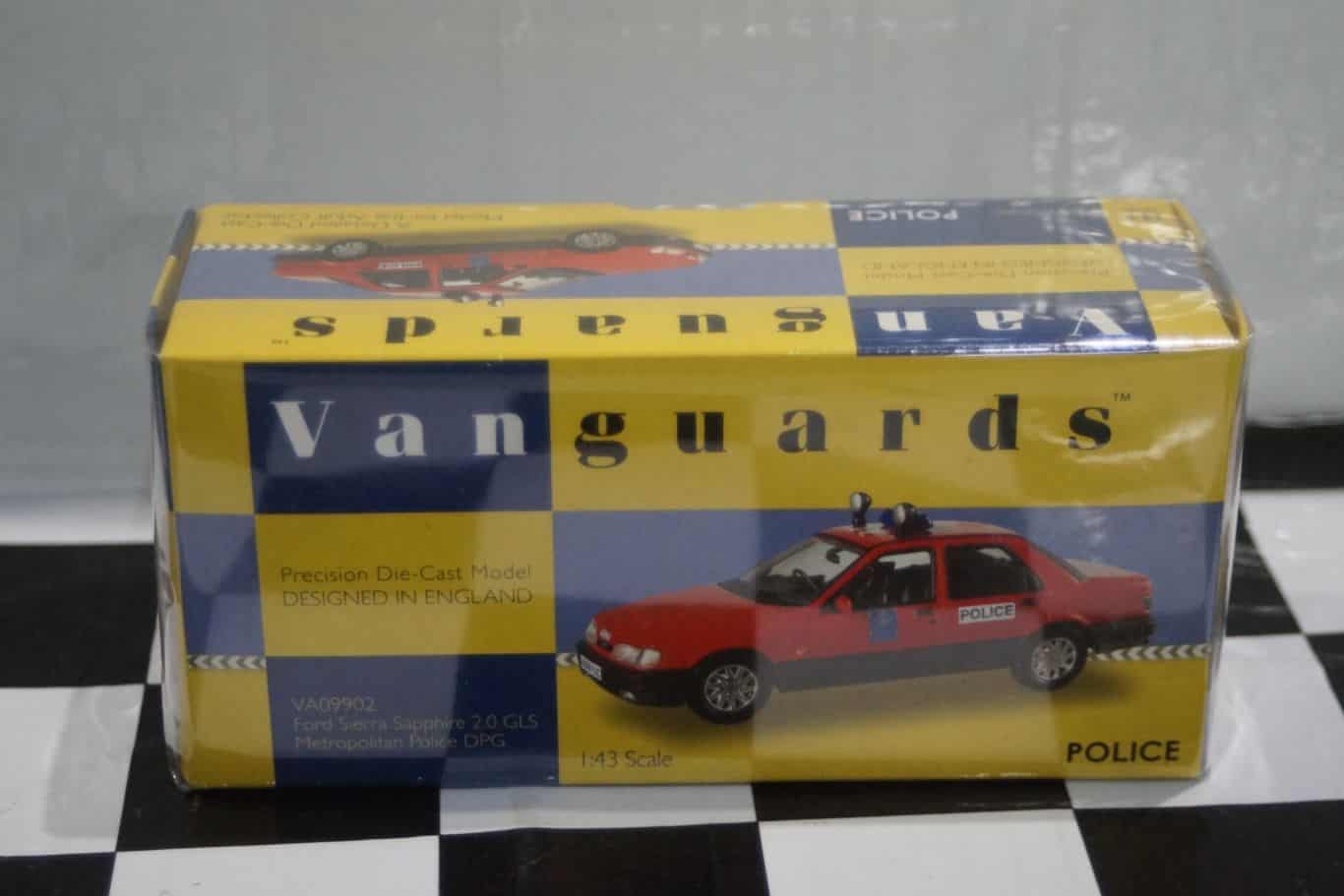 Vanguards ford sierra sapphire 2.0 gls metropolitan police va09902 1:43 scale