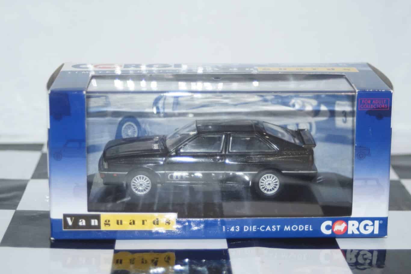 Vanguards audi quattro 20 valve mk2 black 1990 va12904 1:43 scale