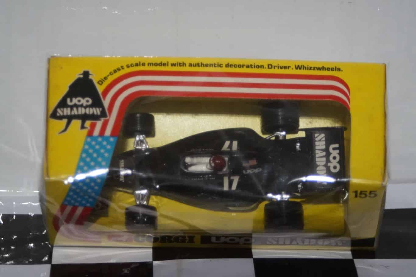 Corgi mettoy co.ltd toys uop shadow formula 1 racing jackie oliver in 1:36 155