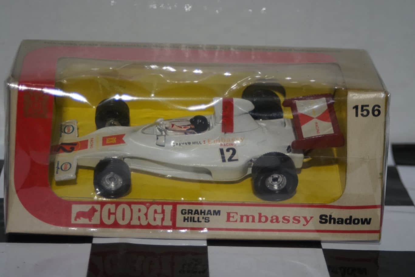 Corgi mettoy co.ltd toys embassy shadow formula 1 racing graham hill in 1:36 156