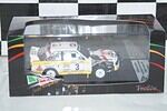 Toyota corolla levin 1000 lakes rally 1977 m.saaristo 1:43rd scale rr.fi 14 trofeu