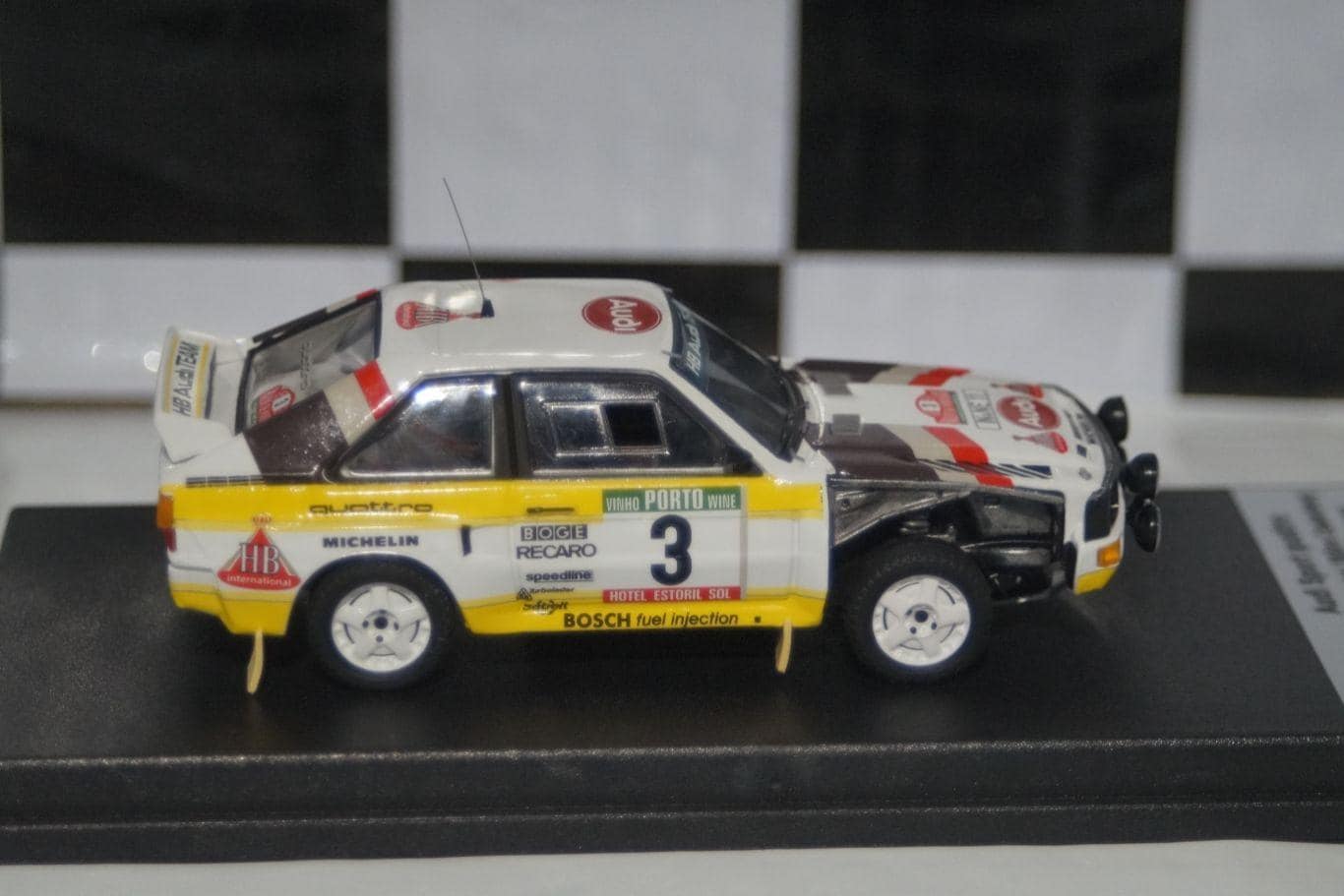 Toyota corolla levin 1000 lakes rally 1977 m.saaristo 1:43rd scale rr.fi 14 trofeu