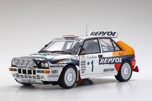 Kyosho lancia delta hf integrale 1993 monte carlo rally 08348c 1:18