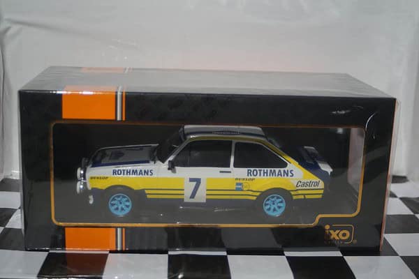 Ixo ford escort mk2 rs 1800 driven rally acropolis 1979 by r.clark  / j.porter