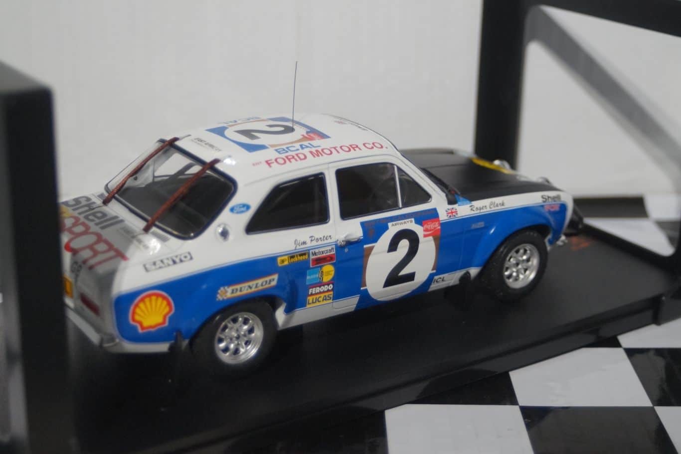 IXO Ford Escort Mk1 RS 1600 Safari Rally 1973 #2 1:18 18RMC075A.20