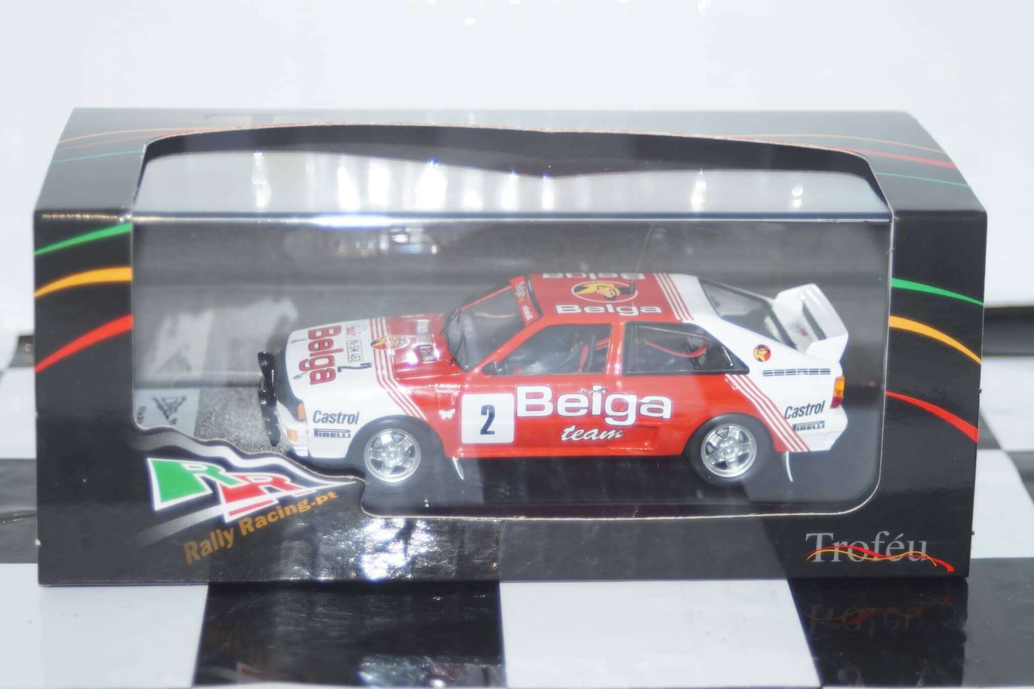 Audi quattro bouces de spa 1985 b.waldegaard 1:43rd scale rr.be 34 trofeu