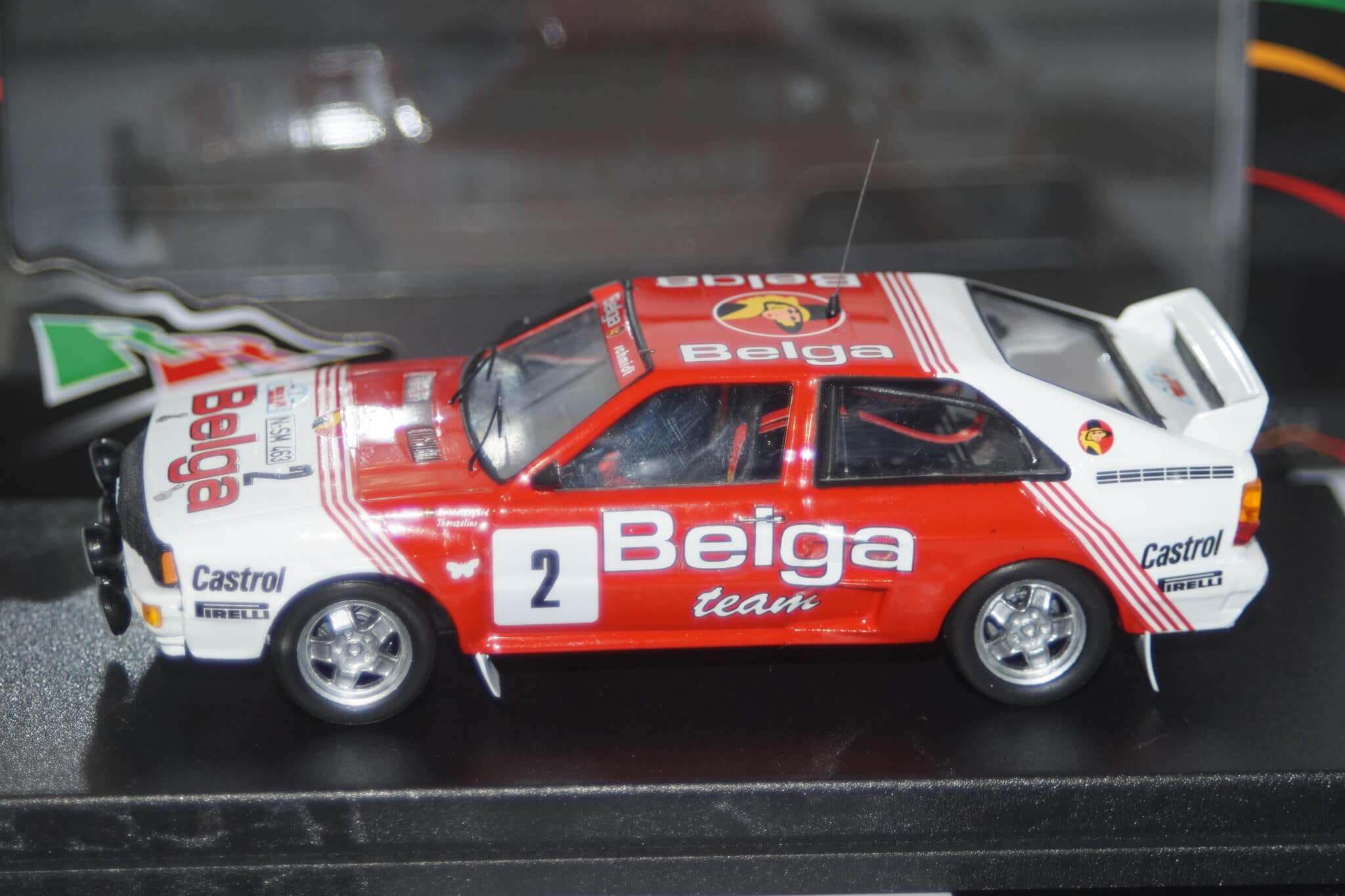 Audi quattro bouces de spa 1985 b.waldegaard 1:43rd scale rr.be 34 trofeu