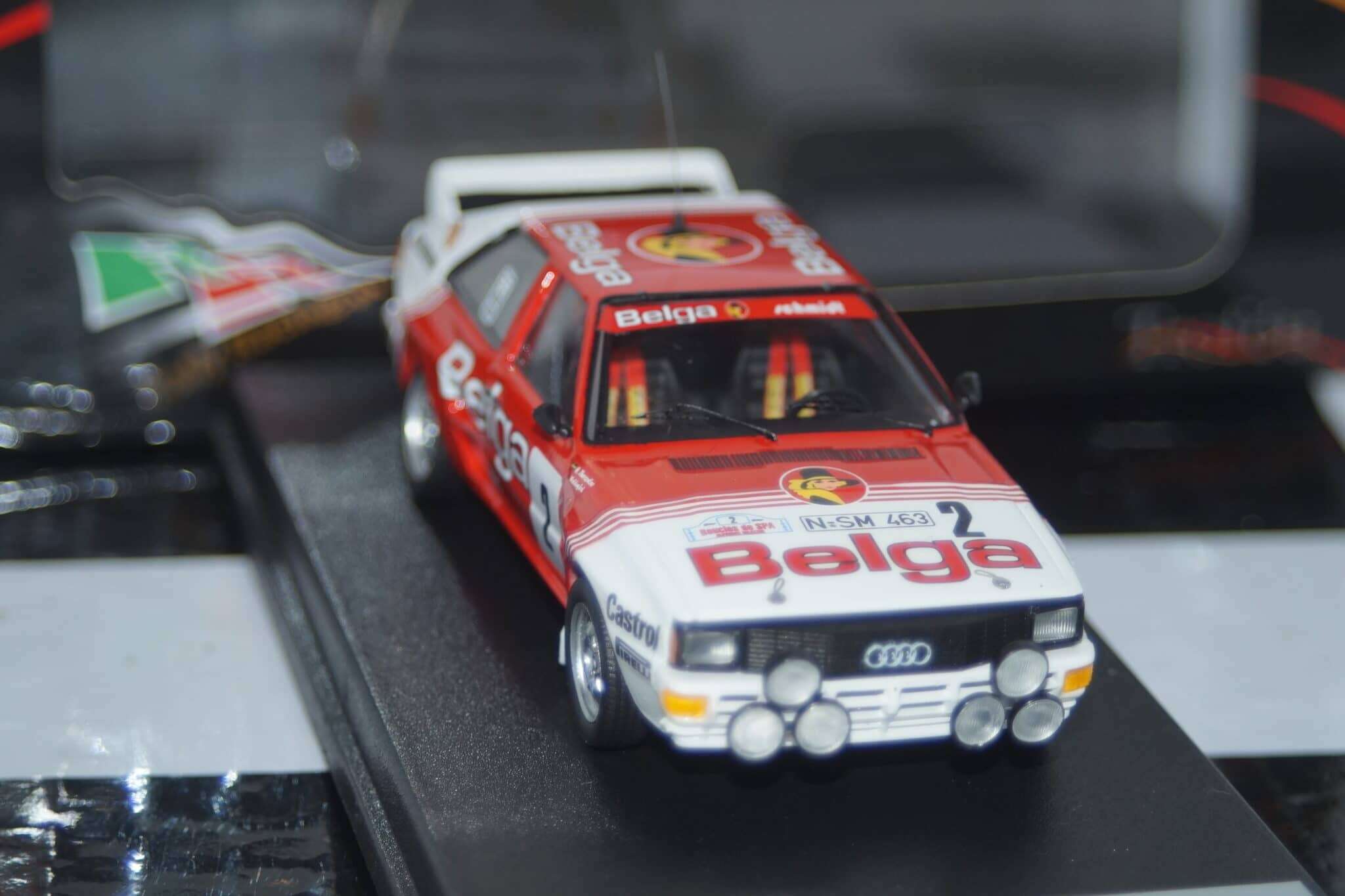 Audi quattro bouces de spa 1985 b.waldegaard 1:43rd scale rr.be 34 trofeu