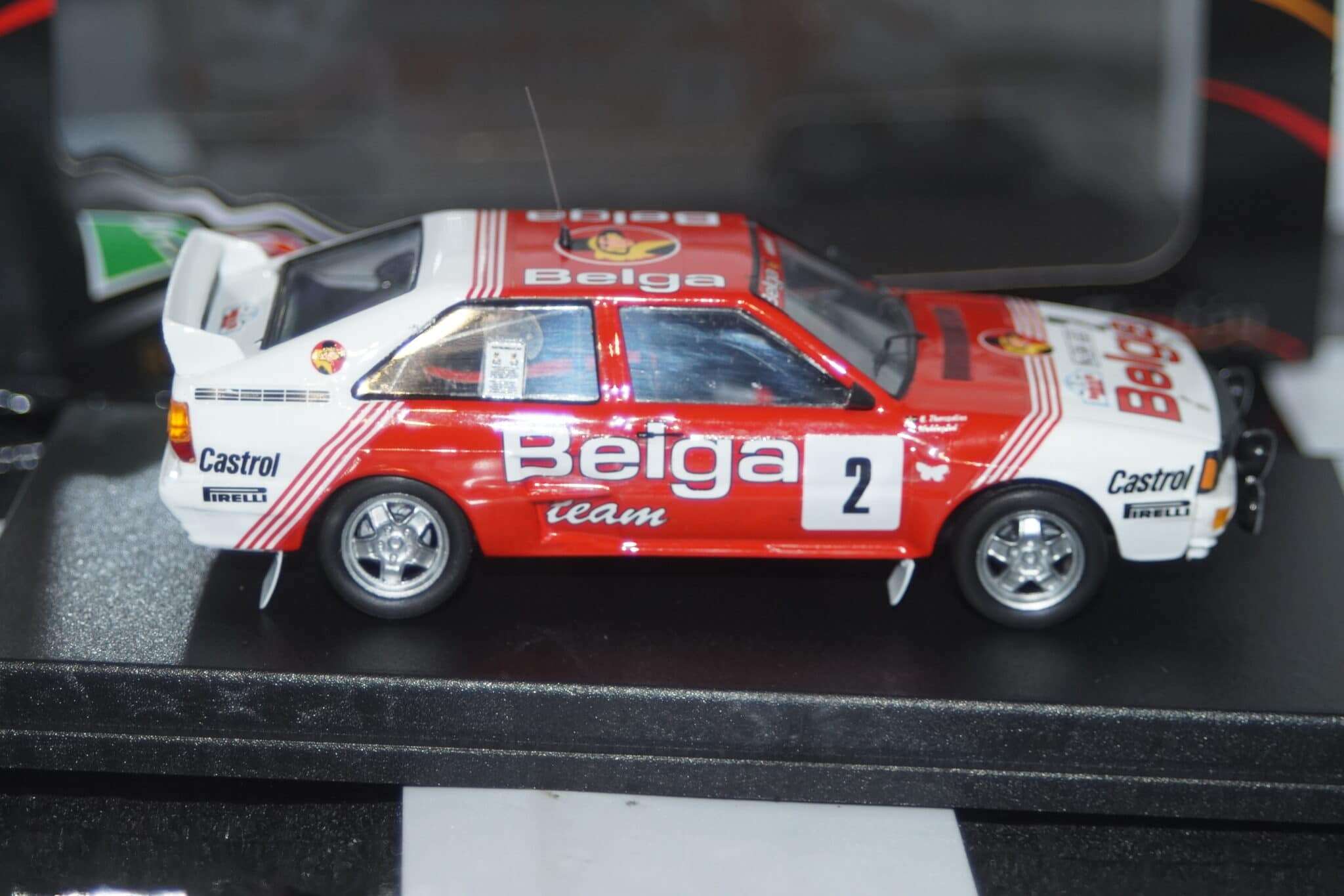 Audi quattro bouces de spa 1985 b.waldegaard 1:43rd scale rr.be 34 trofeu