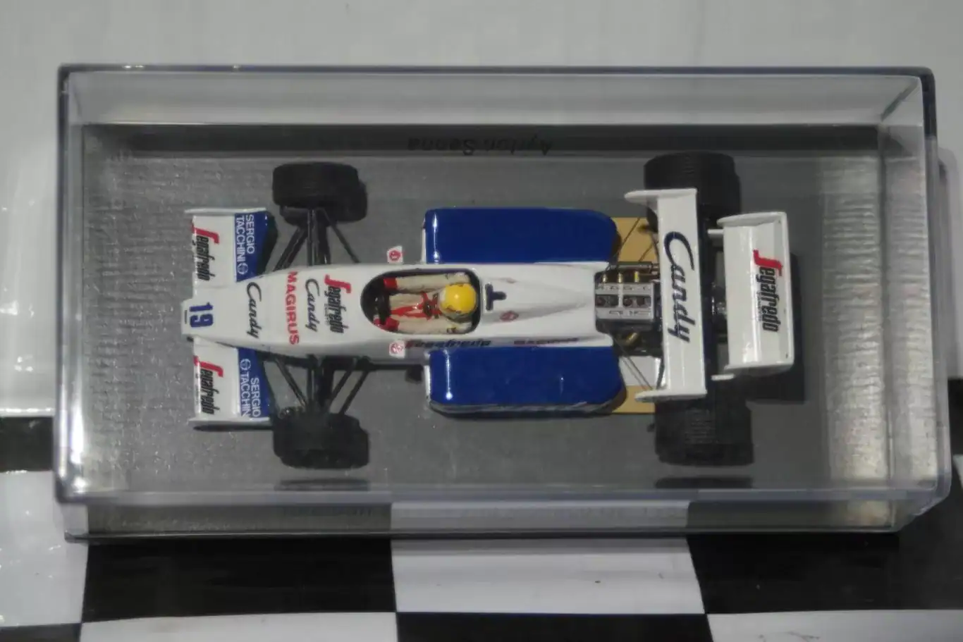 Spark toleman tg 184 monaco gp 1984 ayrton senna 1:43 resin s2778