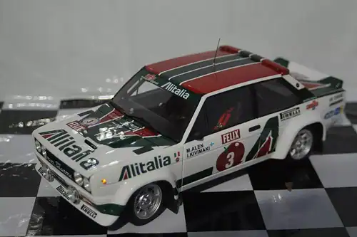 Kyosho fiat 131 abarth 1978 1000 lakes rally 08376e 1:18 diecast