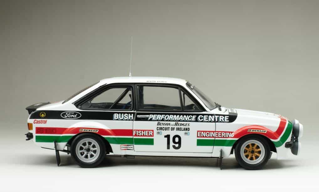 Sunstar ford escort mk2 rs1800 circuit of ireland 1979 b.fisher 4663 1:18 scale