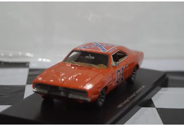 Autoworld dodge charger general lee 1969 orange awrss1151 1:43 scale