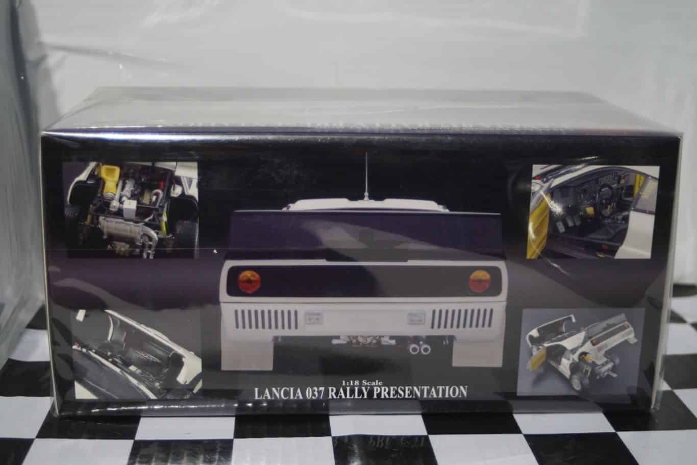Lancia 037 rally presentation (white) 1:18 diecast kyosho 08304w