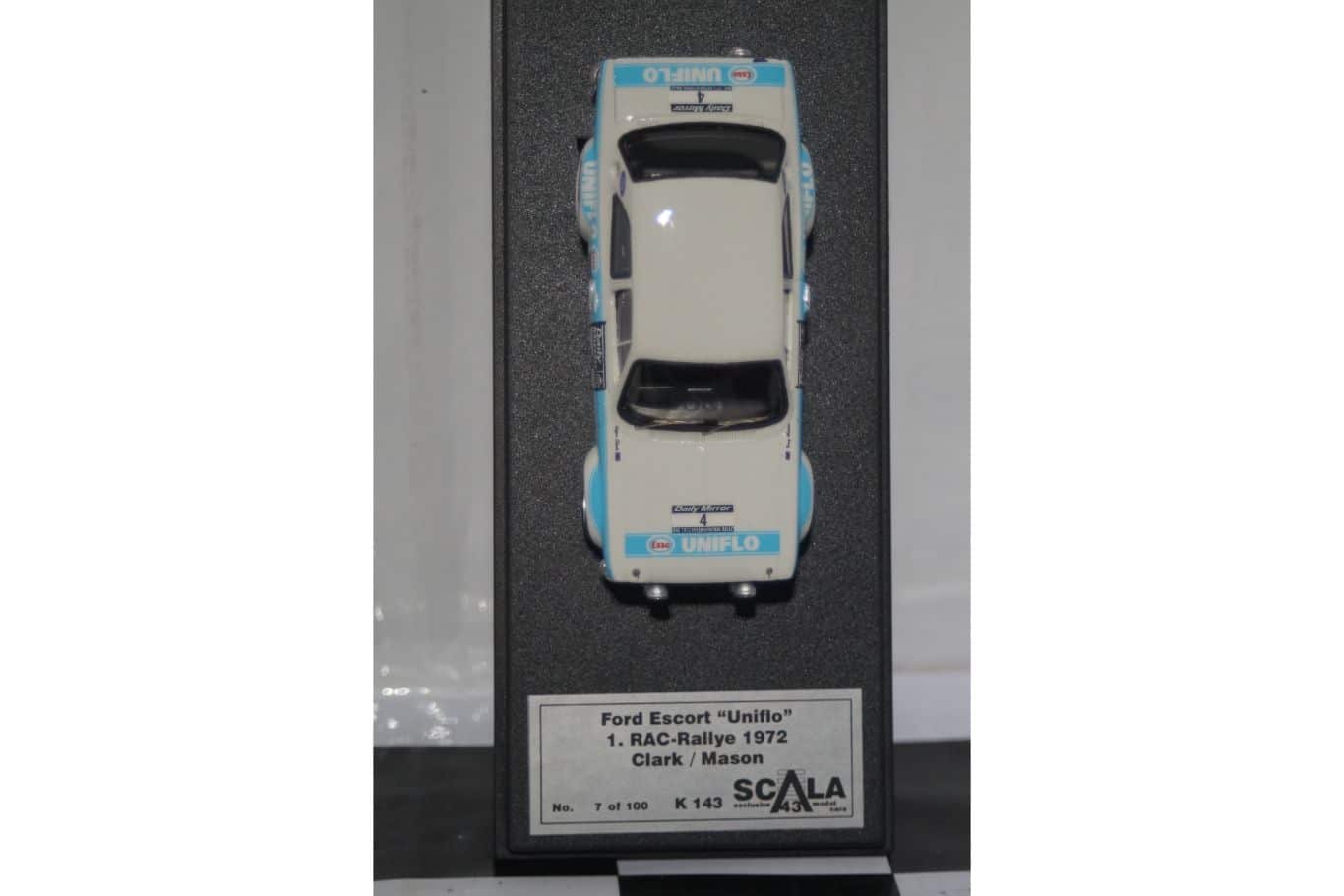 Scala 43 Ford Escort Mk1 RAC Rally 1972 R.Clark 1/43 Scale K143