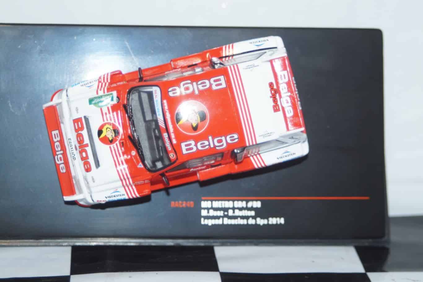 Ixo MG Metro 6r4 Legend Boucles De Spa 2014 M.Duez 1:43 RAC249