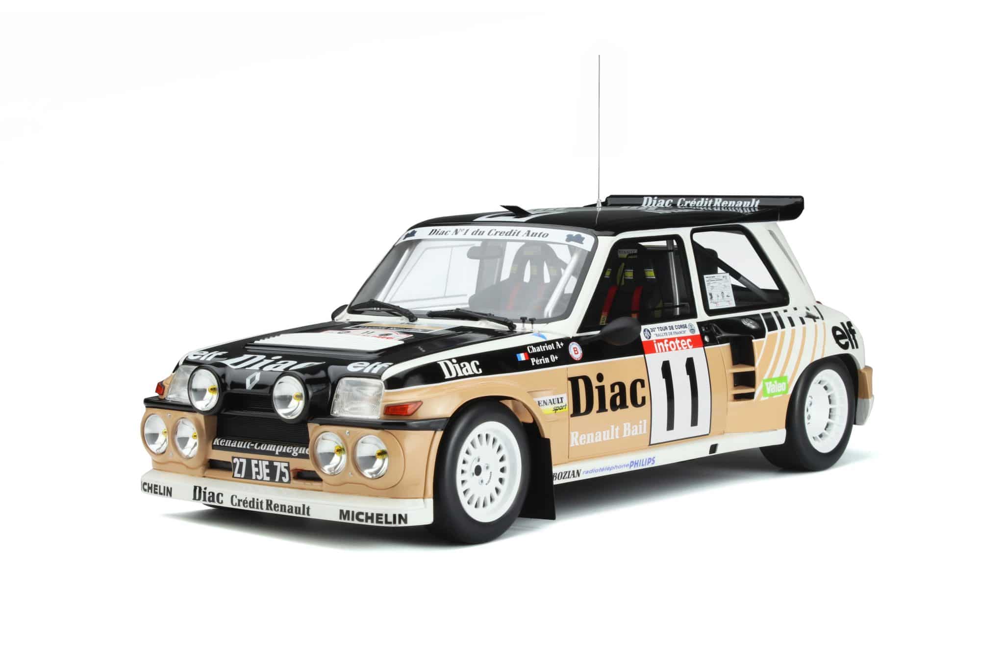 Otto renault 5 maxi turbo tour de course 1986 a.chatriot 1/12 resin g063
