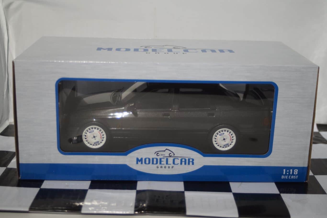 Model car group ford sierra sapphire cosworth grey mcg18306