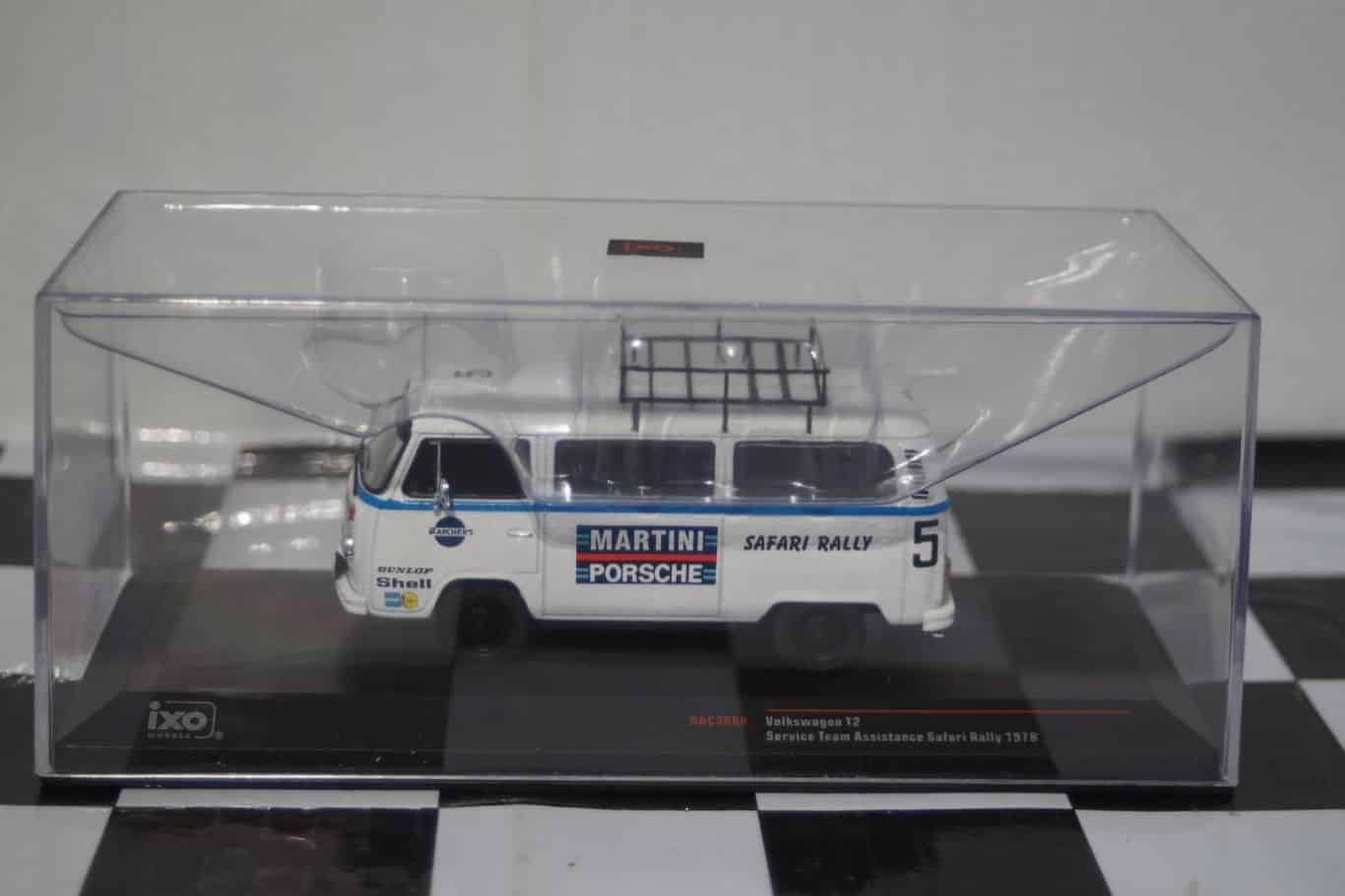 Ixo VW T2 Bus Martini Porsche Safari Rally Diecast 1:43 RAC386X
