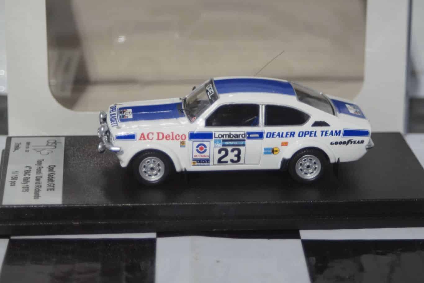 Opel kadett gt/e rac rally 1975 t.pond 1:43rd scale dsn1:43-32 trofeu