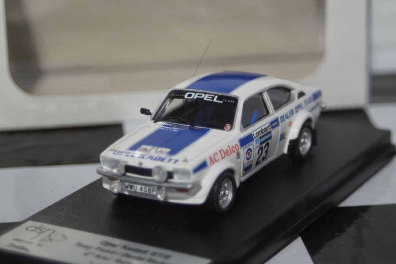 Opel kadett gt/e rac rally 1975 t.pond 1:43rd scale dsn1:43-32 trofeu