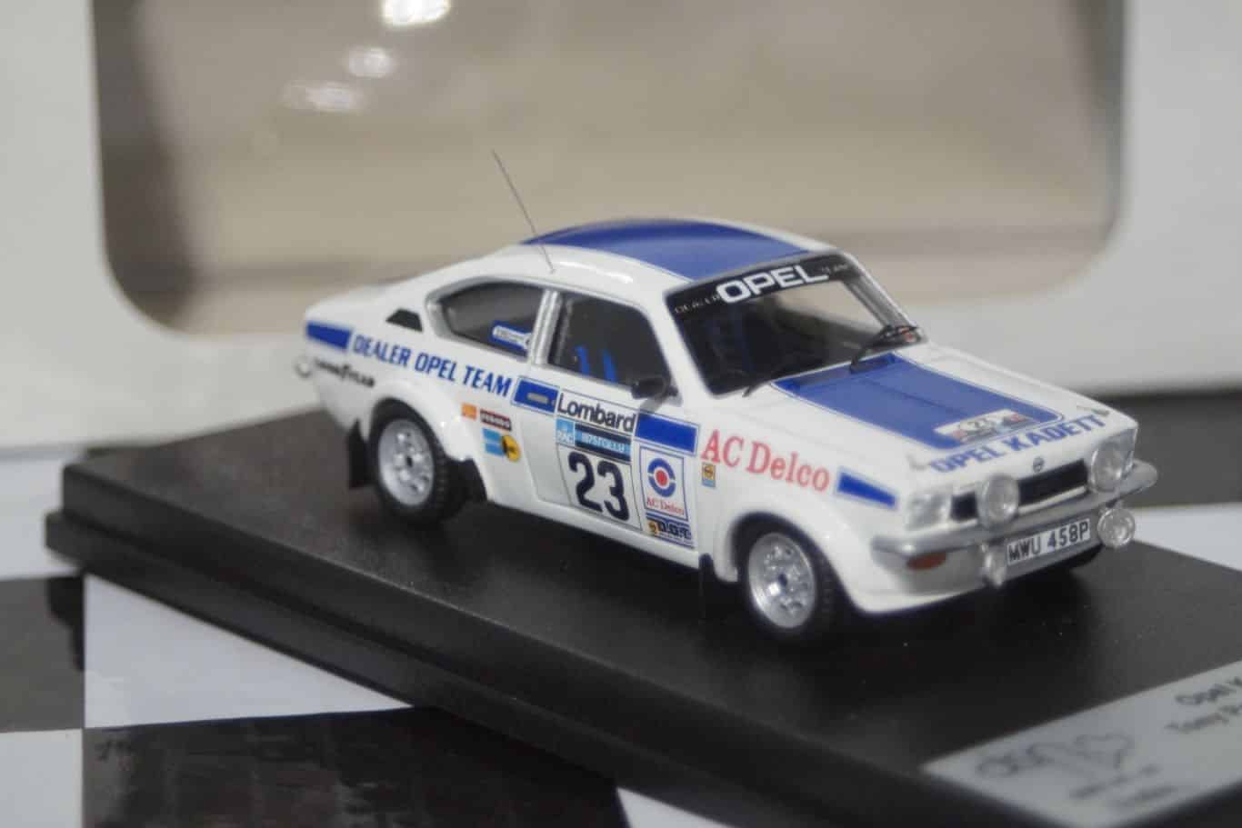 Opel kadett gt/e rac rally 1975 t.pond 1:43rd scale dsn1:43-32 trofeu