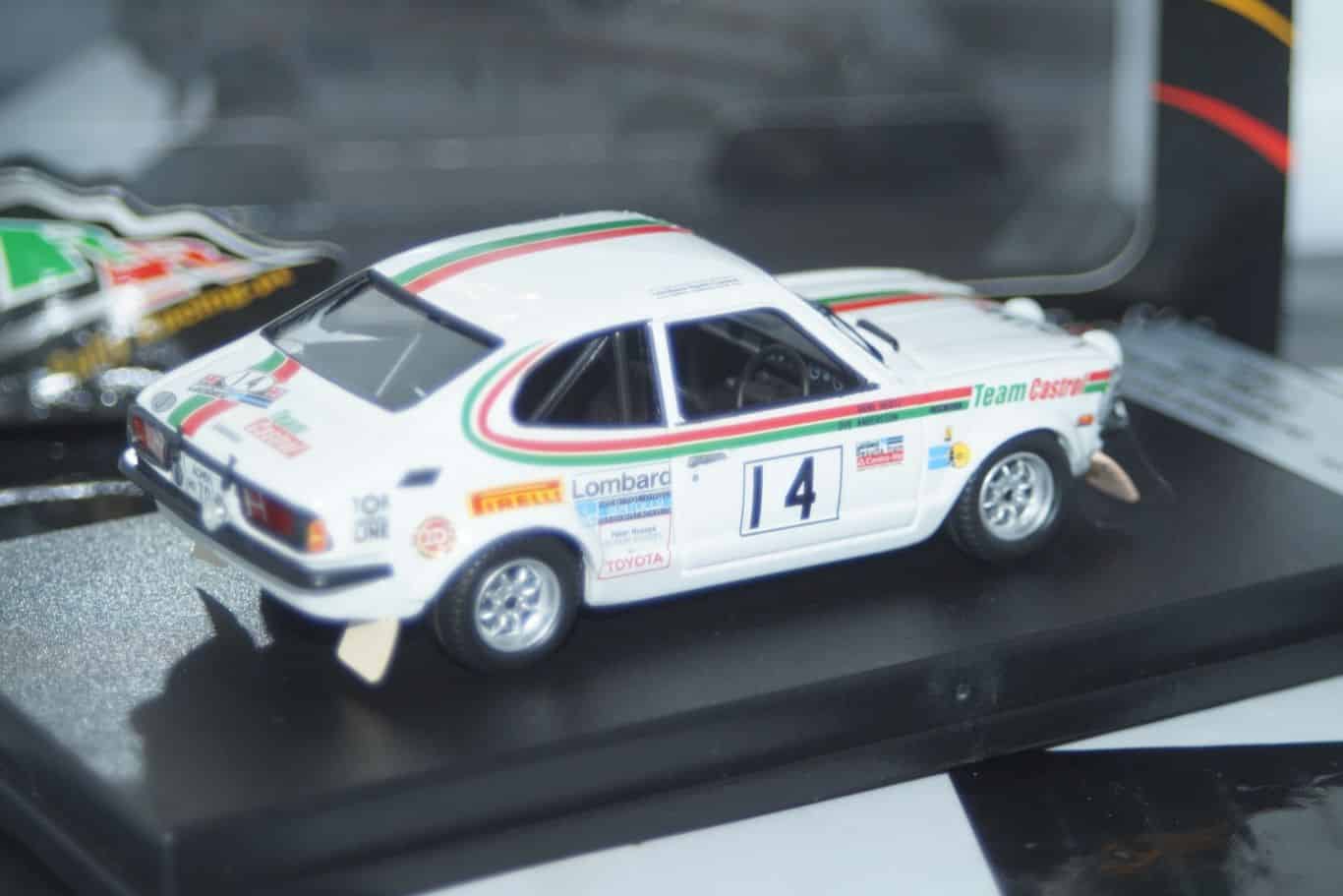 Opel Toyota Corolla RAC Rally 1974 O.Andersson 1:43rd Scale RR.uk 70 TROFEU