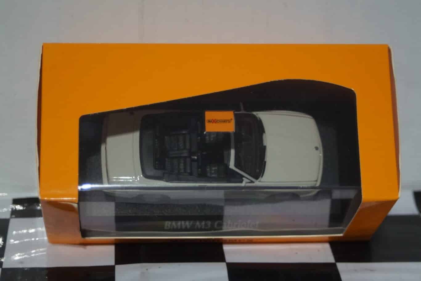 Maxichamps bmw m3 cabriolet white 1988 minichamps 1:43 940 020331