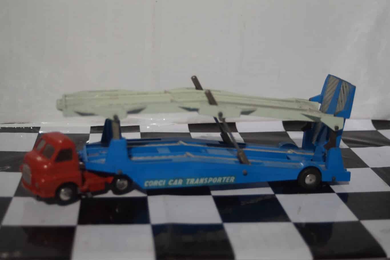 Corgi playcraft toys 1101 carrimore car transporter, vgc in original fair box