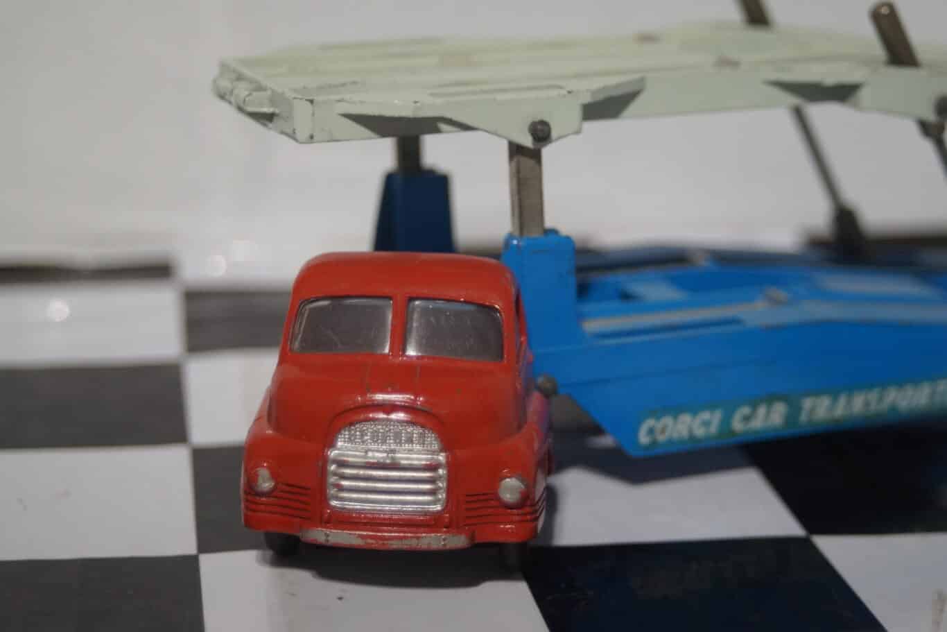 Corgi playcraft toys 1101 carrimore car transporter, vgc in original fair box