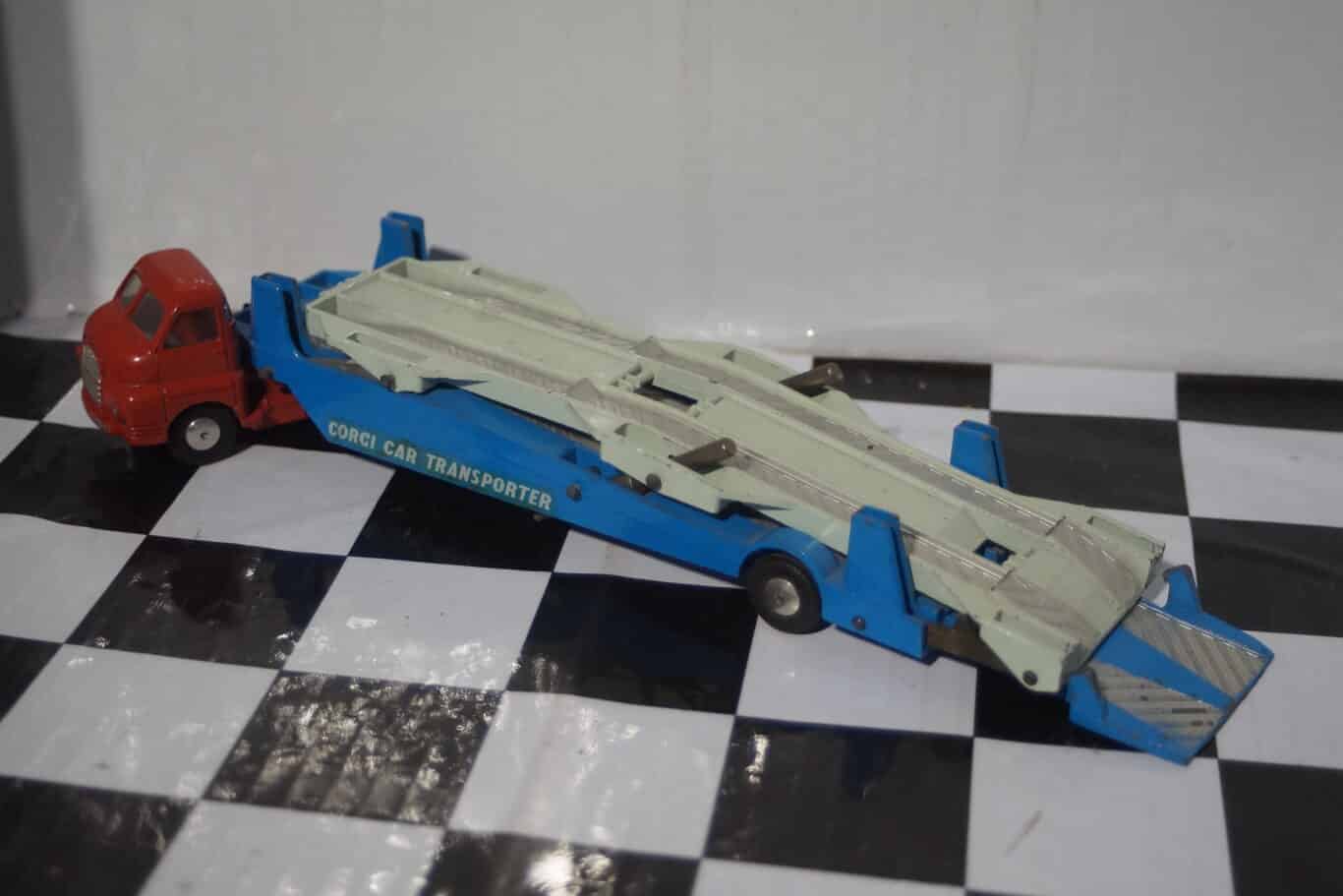 Corgi playcraft toys 1101 carrimore car transporter, vgc in original fair box