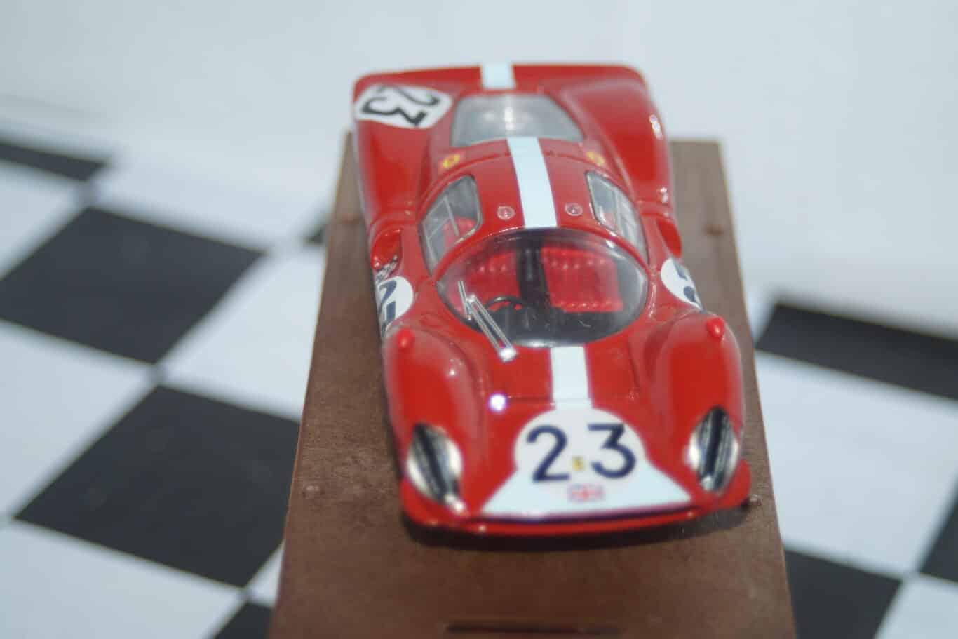 Brumm Ferrari 330-P4 1967 Lemans Attwood Red S016