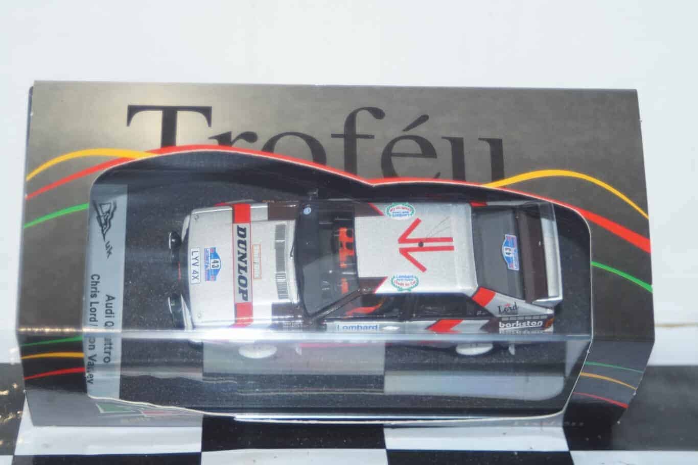 Trofeu audi quattro rac rally 1985 h.demuth 1:43rd scale rr.uk 95