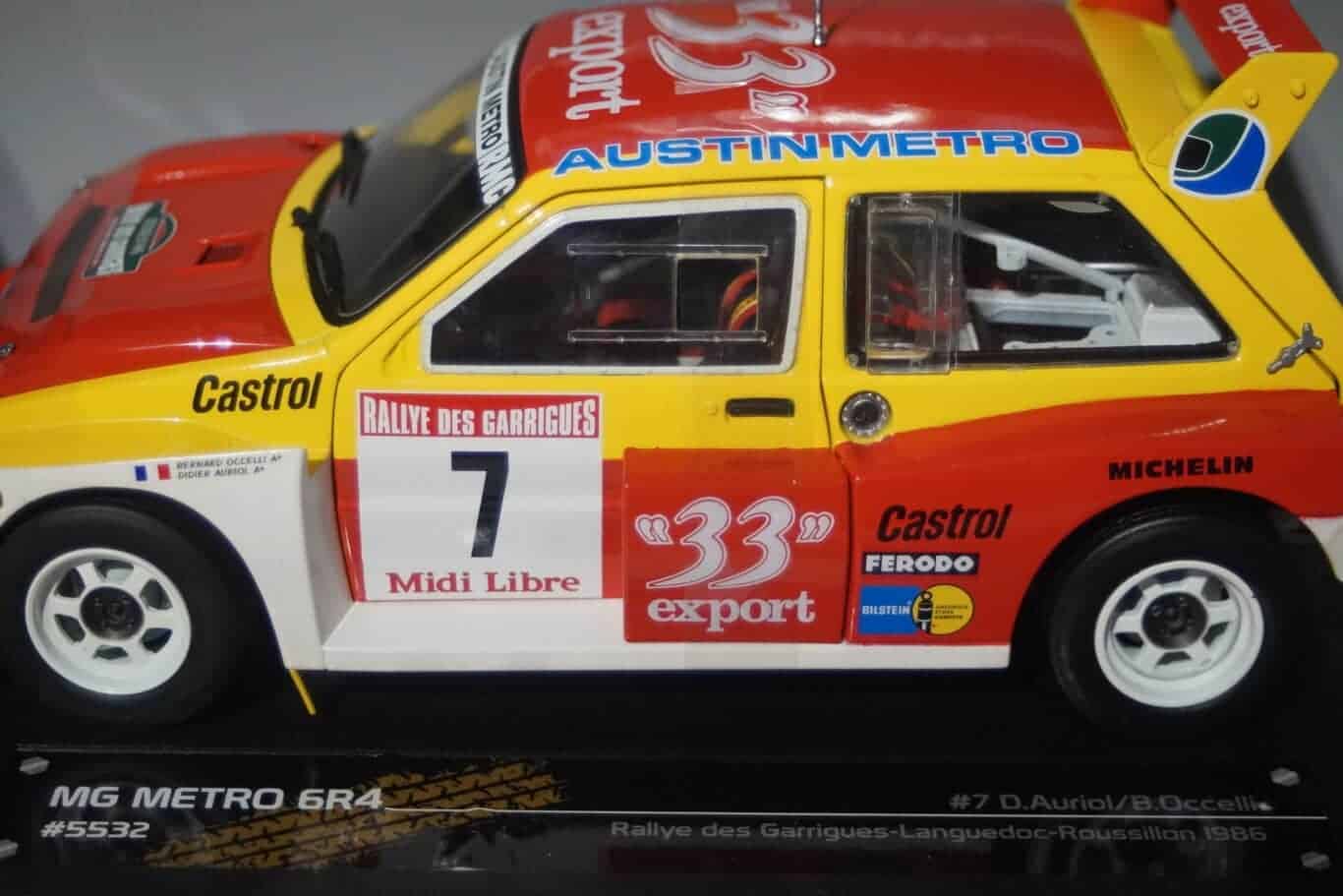 Sunstar mg metro 6r4 rallye des garrigues-languedoc-roussillon 1986 d.auriol 5532 1:18