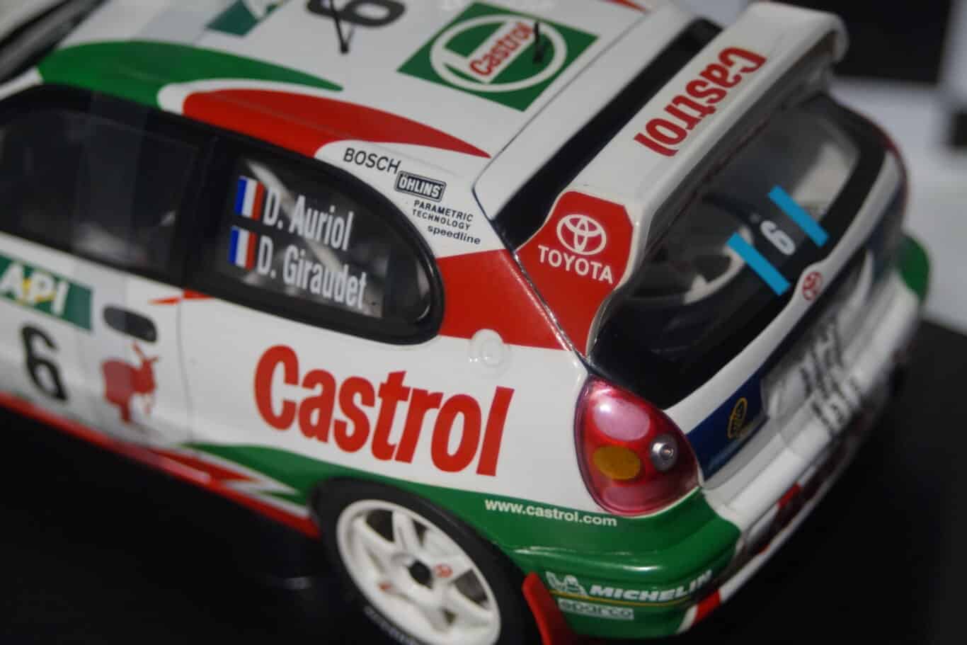 Autoart toyota corolla wrc australia 98 d.auriol 1:18 scale 80024 - very tatty box