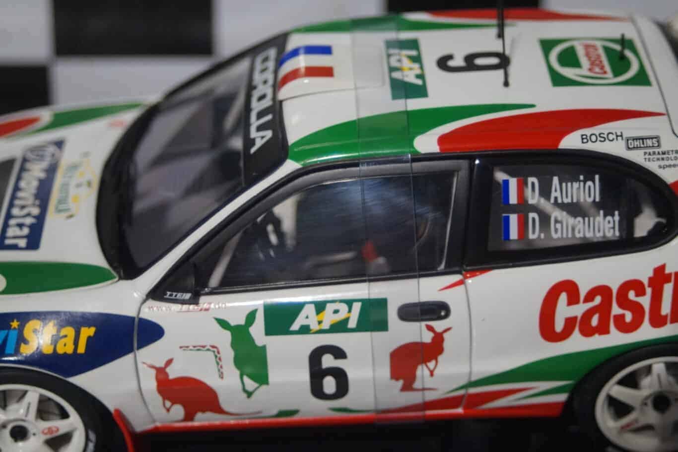 Autoart toyota corolla wrc australia 98 d.auriol 1:18 scale 80024 - very tatty box