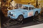 Jadi Triumph Team TR4 Blue Rally Sofia Liege 1963 1:18 Diecast 98093