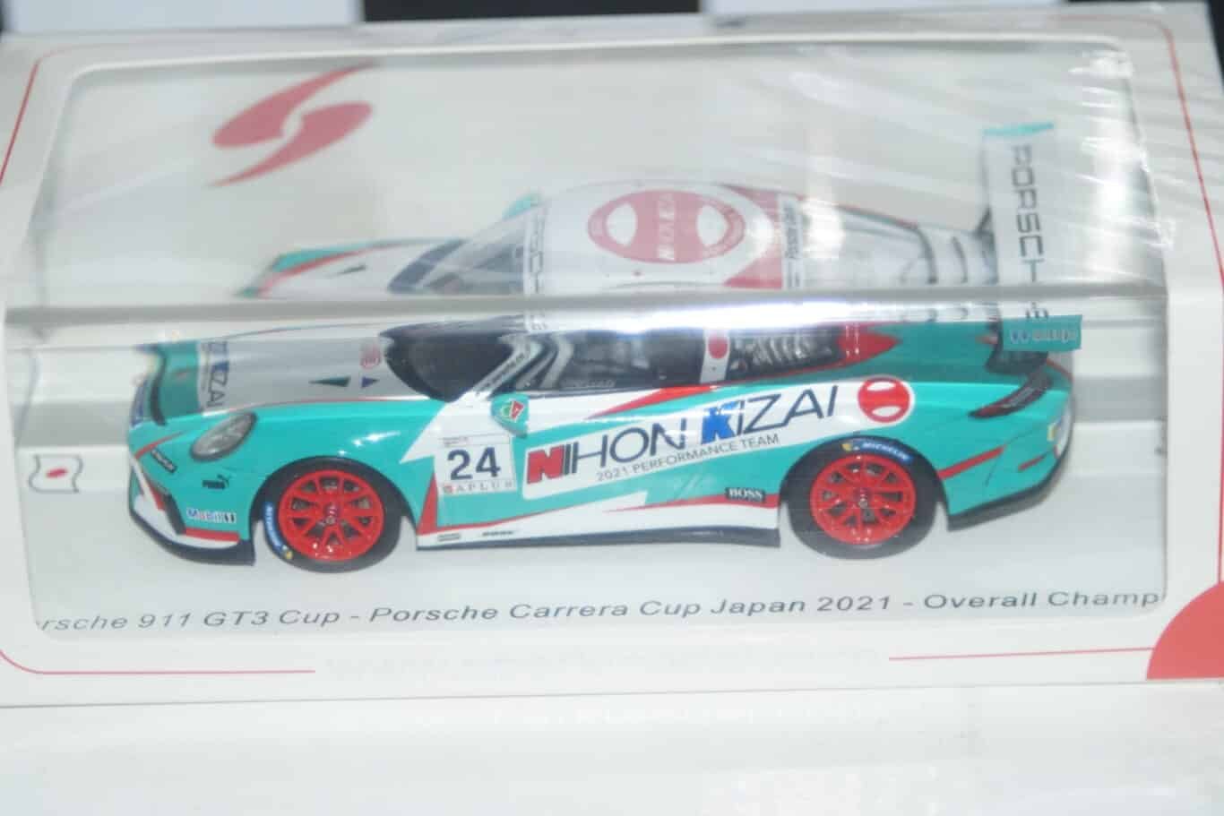 Spark porsche 911 gt3 cup japan 2021 tsubasa kondo 1:43 resin sj100