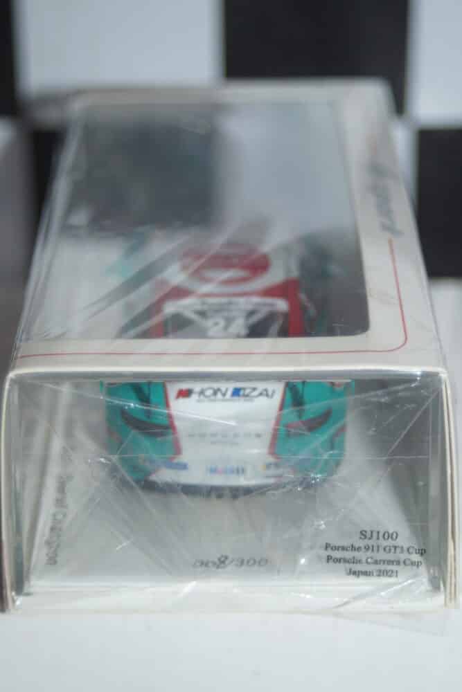 Spark porsche 911 gt3 cup japan 2021 tsubasa kondo 1:43 resin sj100