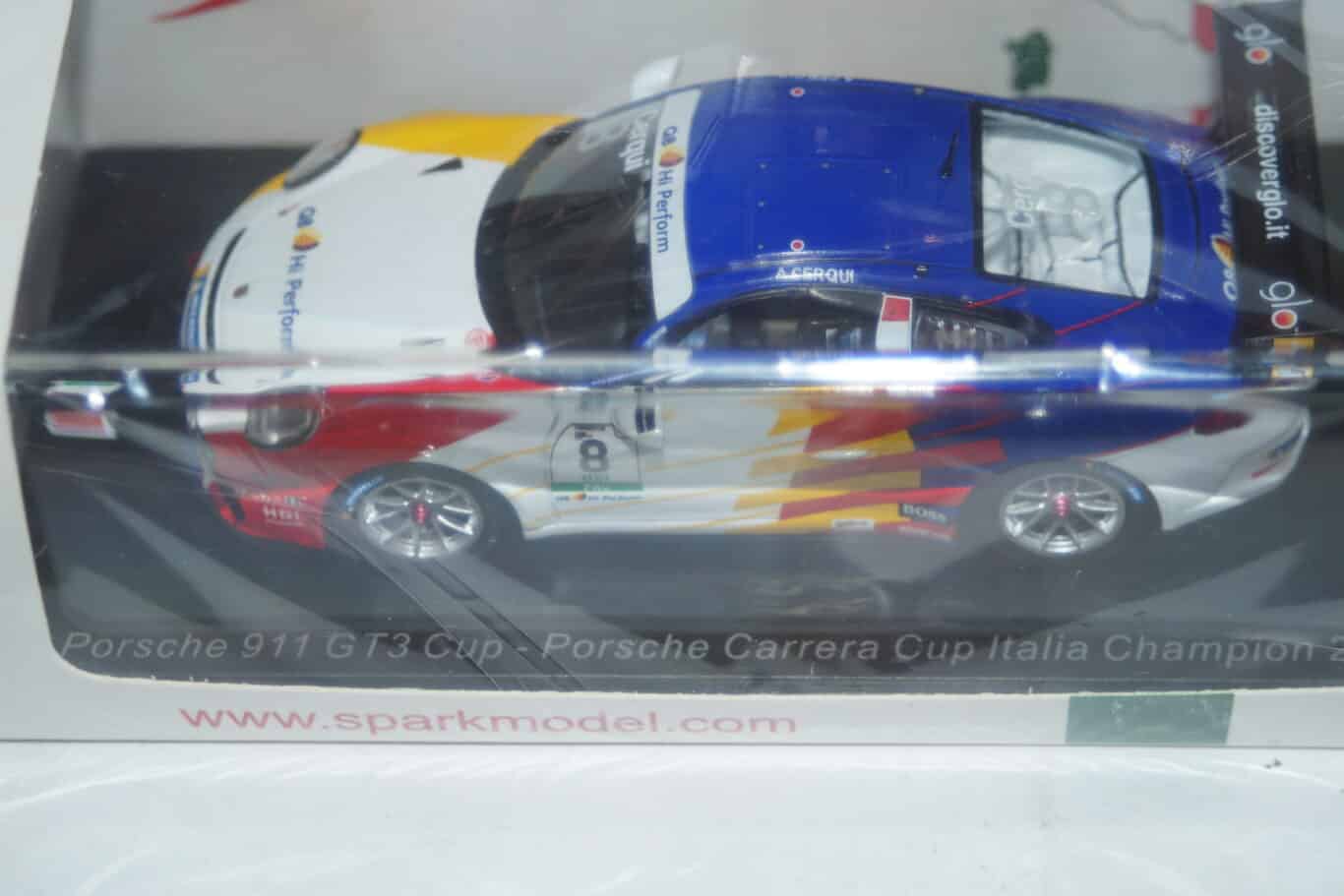 Spark porsche 911 gt3 cup italia champion cerqui 1:43 resin si017