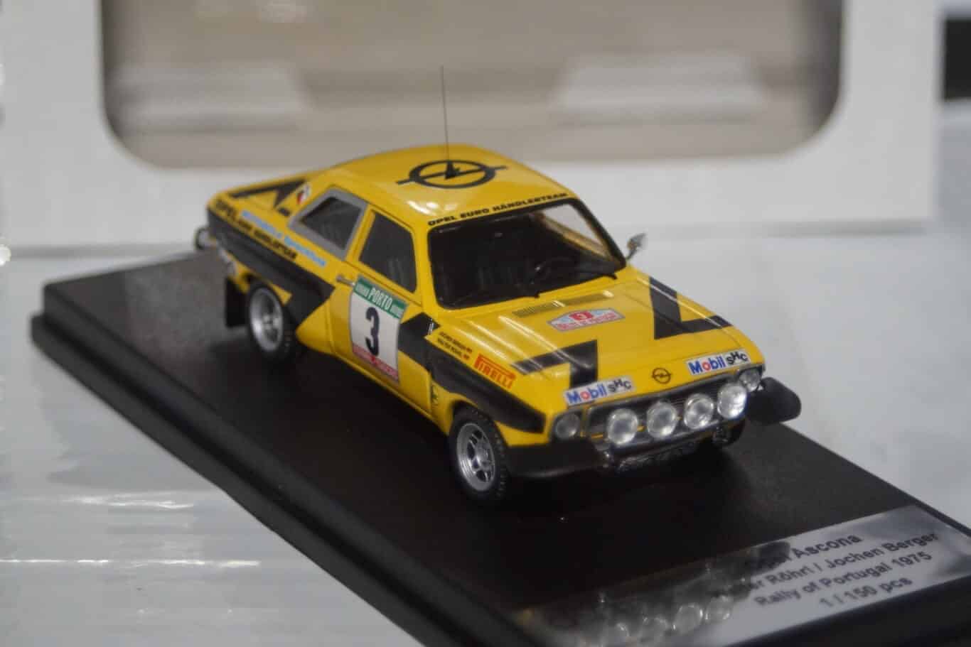 Opel ascona portugal rally w.rohrl 1975 1/43 scale dsn1:43-55 trofeu