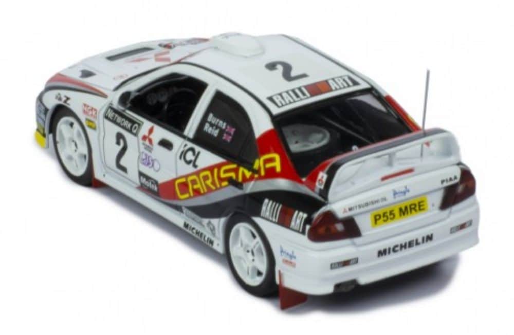Ixo mitsubishi carisma gt evo iv, no2 rac rally 25th anniversary r.burns ixorac392lq