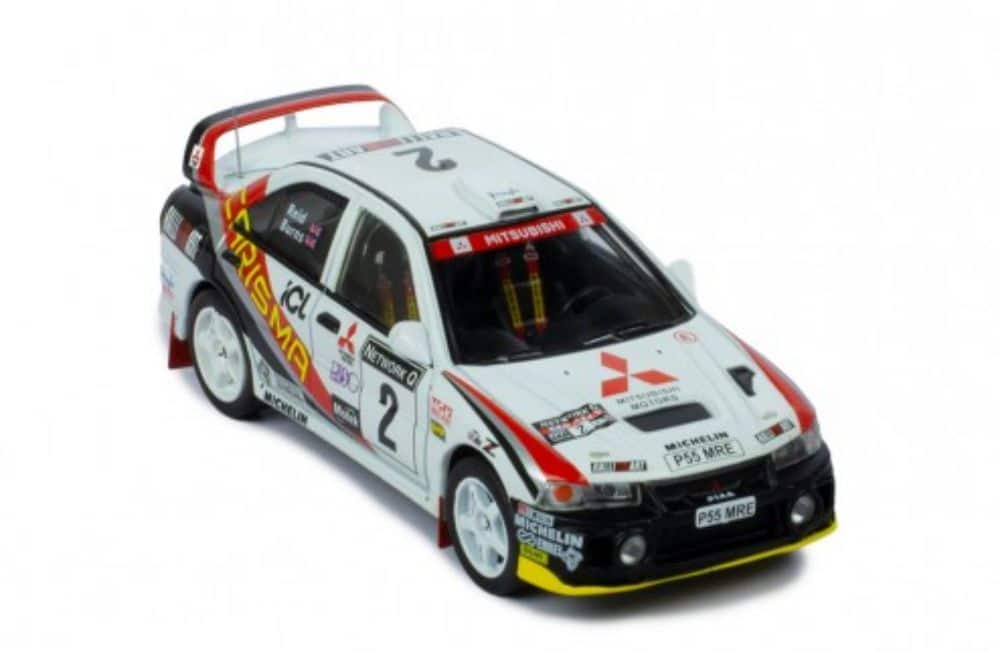Ixo mitsubishi carisma gt evo iv, no2 rac rally 25th anniversary r.burns ixorac392lq