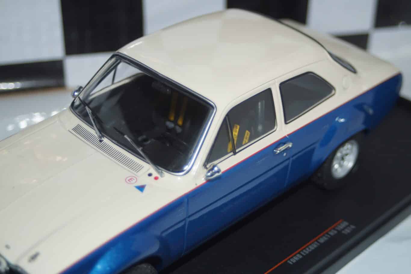 Ixo ford escort mk1 rs 1600 1974 blue and white 1:18 18rmc124.22