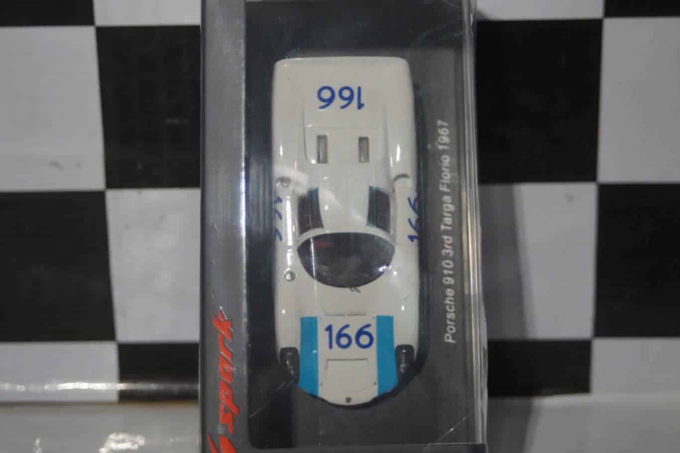 Spark porsche 910 3rd targa florio 1967 v.elford 1:43 resin s9238