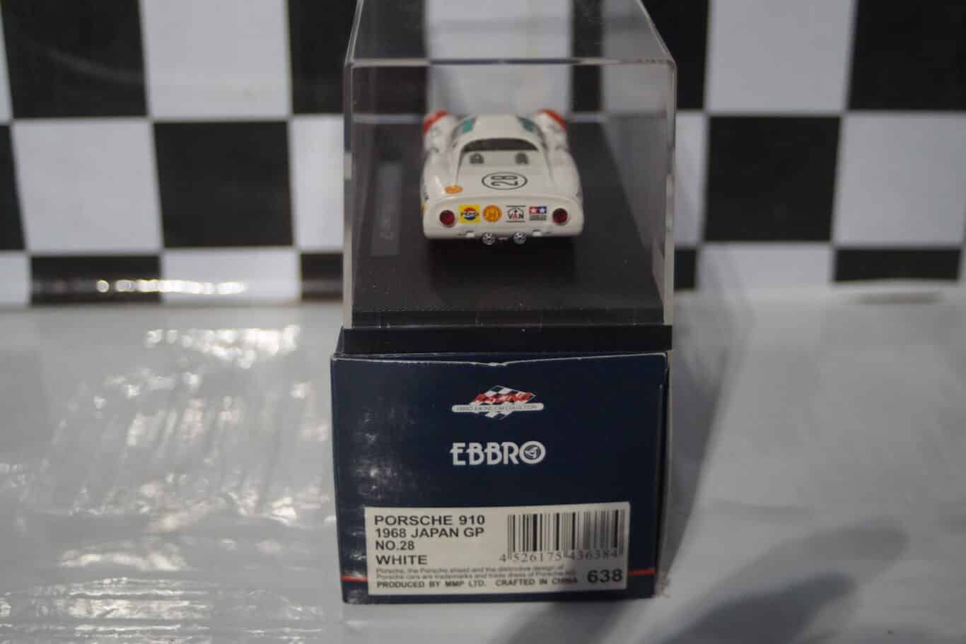Ebbro porsche 910 1968 japan gp no28 ref 638 1/43