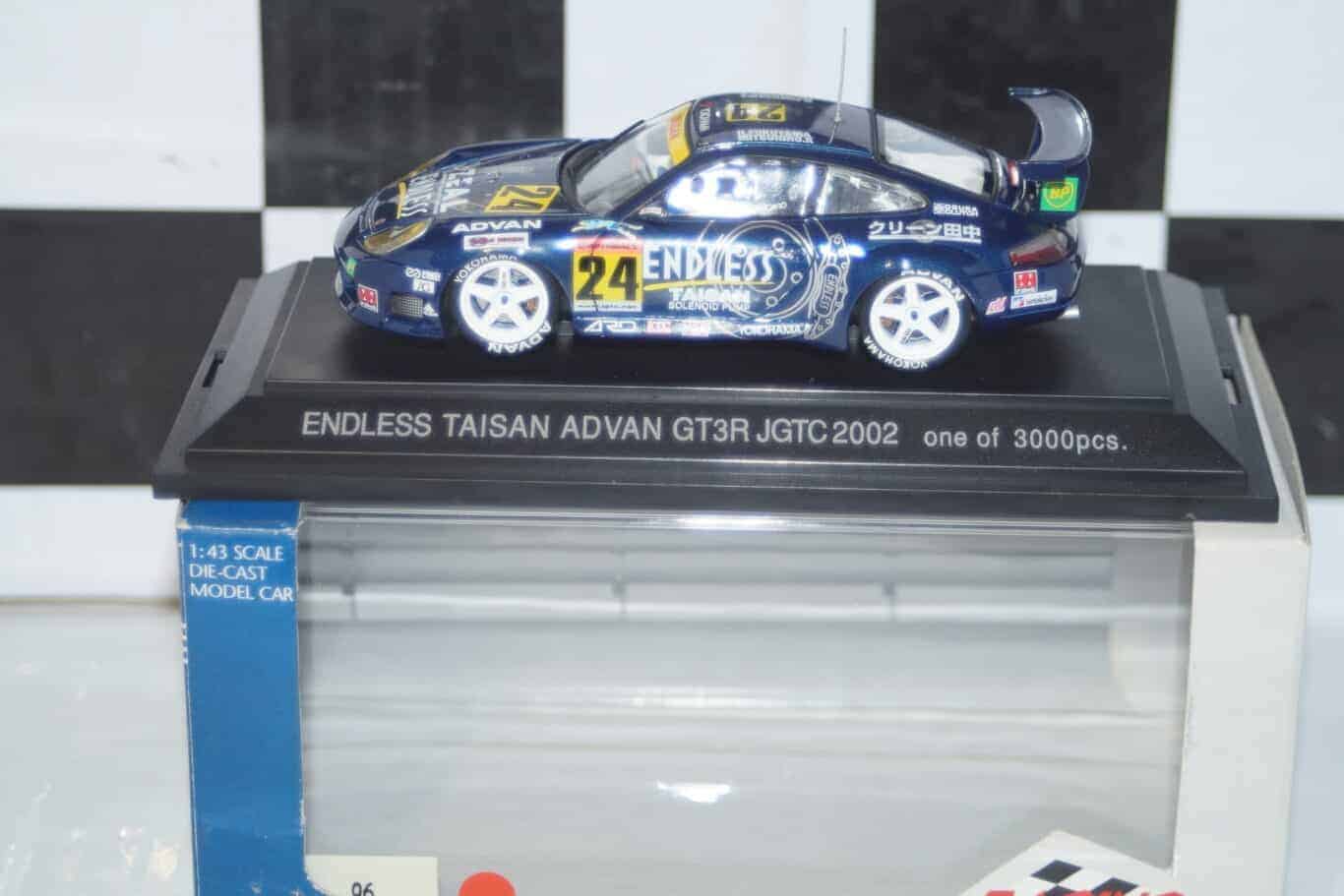 Ebbro porsche 911 endless taisan advan gt3r jgtc 2002 ref 370 1:43 diecast