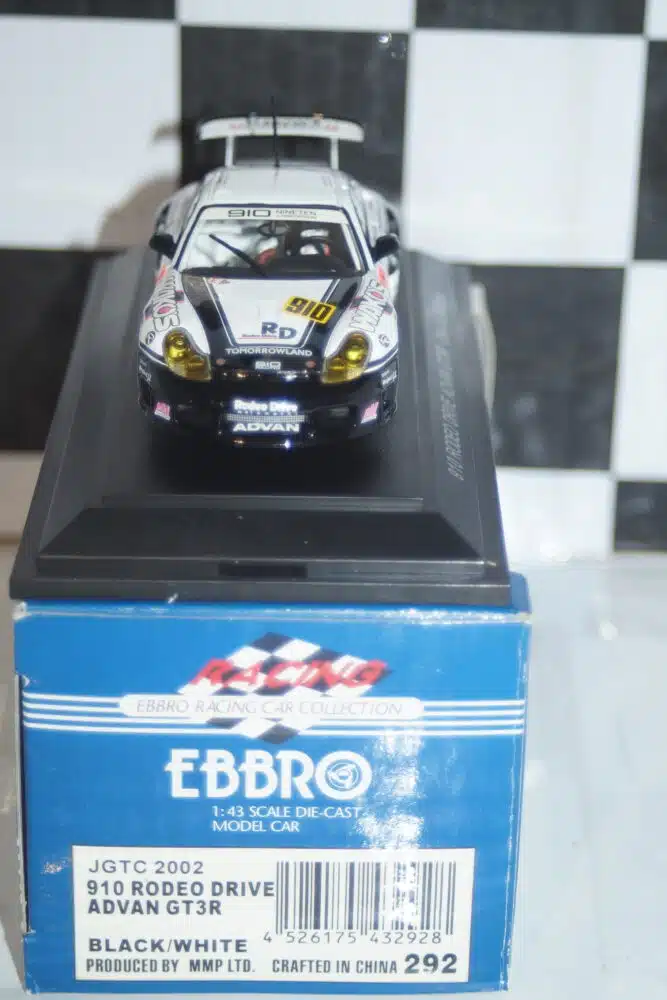 Ebbro JGTC 2002 Porsche 910 Rodeo Drive Advan GT3R Ref 292 1:43 Diecast