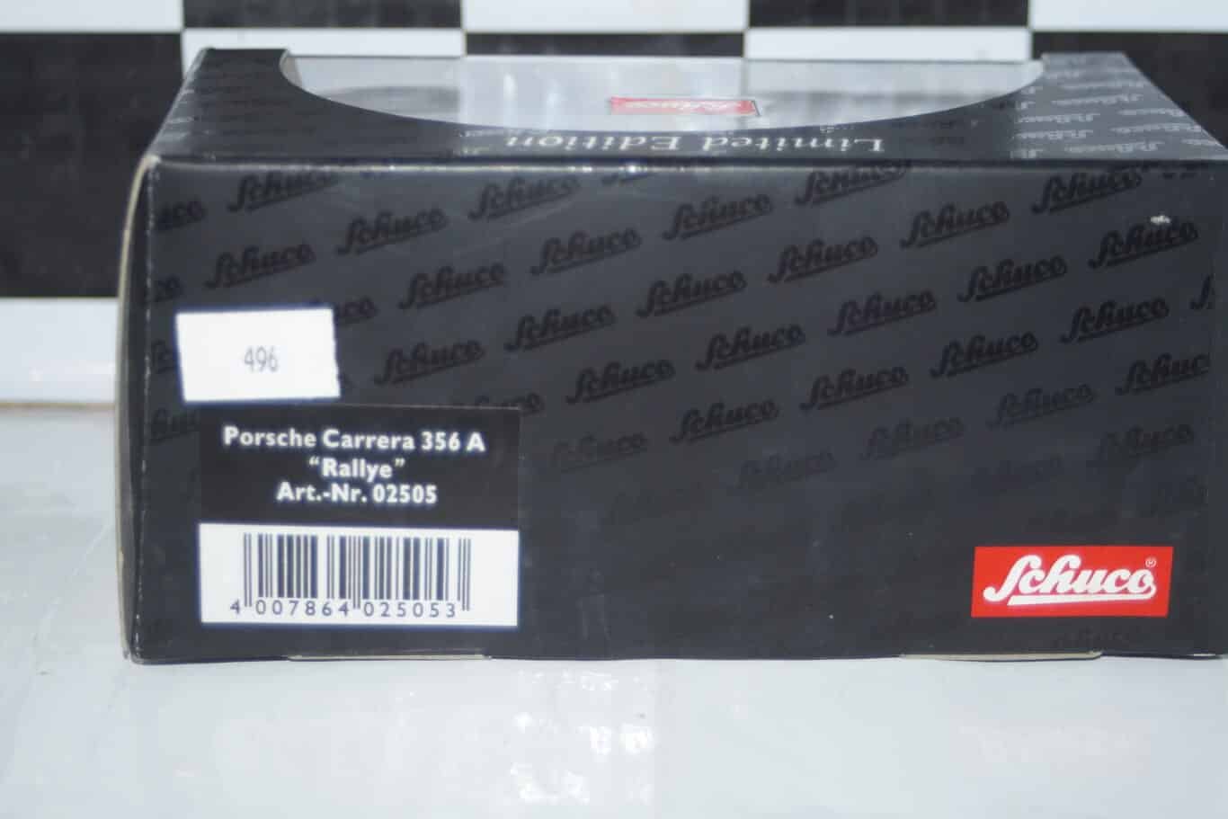 Schuco porsche carrera 356 a mille miglia klassensieger 1957 ref 02505 1/43
